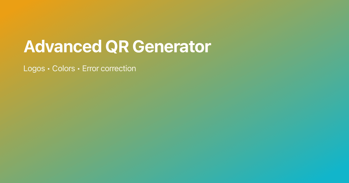 Advanced QR Code Generator - Create Custom QR Codes Online | Us5.com
