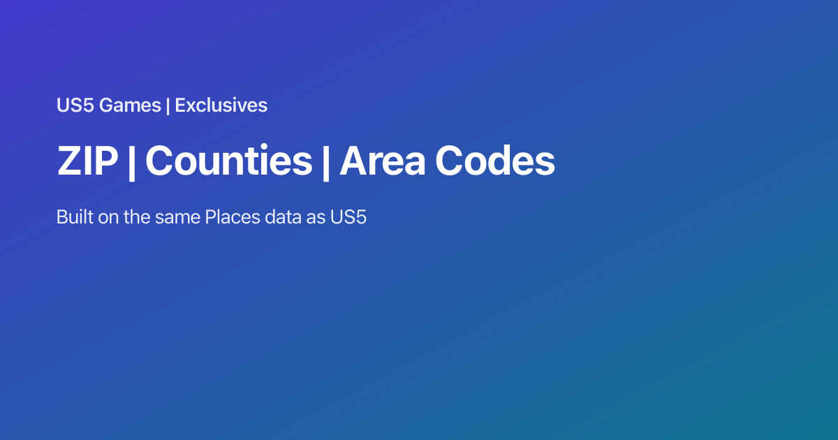 Area Code Quiz | US Area Codes Quiz | US5 Games